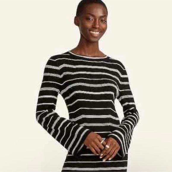 J.Crew Knit Ribbed Sweater-dress in Mixed Stripes Size X-Small - Picture 2 of 3